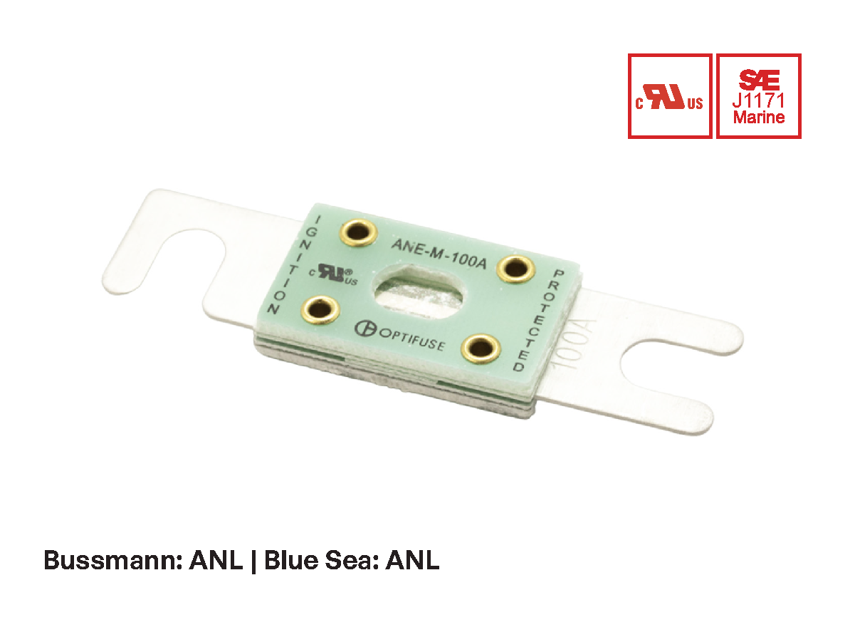 Ignition Protected Limiter Fuses: Bussmann: ANL, Blue Sea: ANL