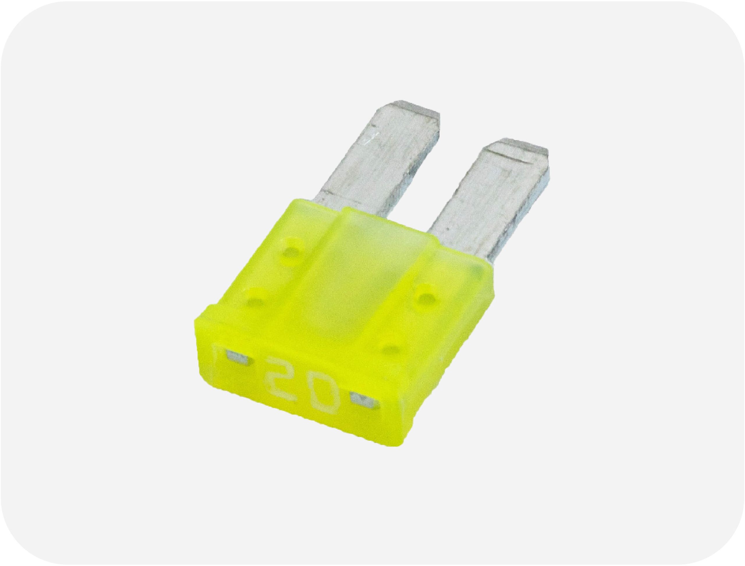 Close-up of OptiFuse APT Micro2 blade fuses